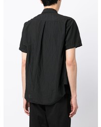 schwarzes Kurzarmhemd von Black Comme Des Garçons