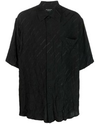 schwarzes Kurzarmhemd von Balenciaga