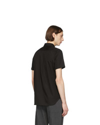 schwarzes Kurzarmhemd von Comme Des Garcons SHIRT