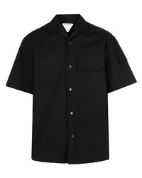 schwarzes Kurzarmhemd von Bottega Veneta