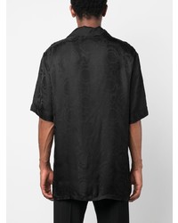 schwarzes Kurzarmhemd von Versace