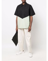 schwarzes Kurzarmhemd von Jil Sander