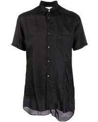 schwarzes Kurzarmhemd von Comme Des Garcons SHIRT