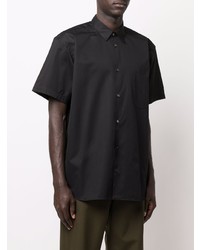 schwarzes Kurzarmhemd von Comme Des Garcons SHIRT