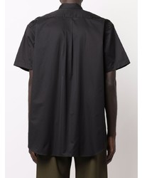 schwarzes Kurzarmhemd von Comme Des Garcons SHIRT