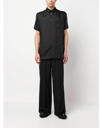 schwarzes Kurzarmhemd von Comme Des Garcons SHIRT