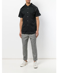 schwarzes Kurzarmhemd von Comme Des Garcons SHIRT