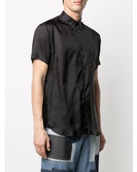 schwarzes Kurzarmhemd von Comme Des Garcons SHIRT