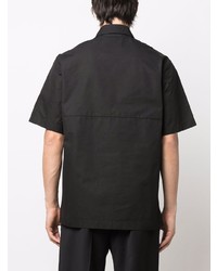 schwarzes Kurzarmhemd von Jil Sander