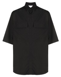 schwarzes Kurzarmhemd von Ermenegildo Zegna