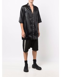 schwarzes Kurzarmhemd von Rick Owens