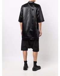 schwarzes Kurzarmhemd von Rick Owens