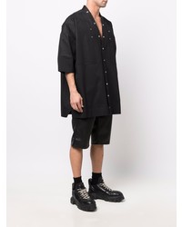 schwarzes Kurzarmhemd von Rick Owens