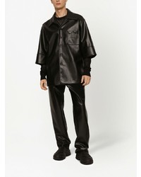 schwarzes Kurzarmhemd von Dolce & Gabbana