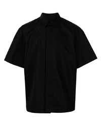 schwarzes Kurzarmhemd von Jil Sander