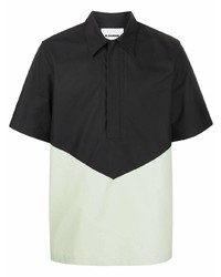 schwarzes Kurzarmhemd von Jil Sander