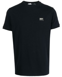 schwarzes Kurzarmhemd von Karl Lagerfeld