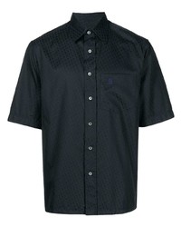 schwarzes Kurzarmhemd von Lanvin