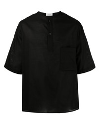 schwarzes Kurzarmhemd von Lemaire