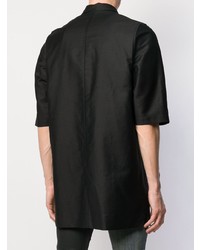 schwarzes Kurzarmhemd von Rick Owens DRKSHDW