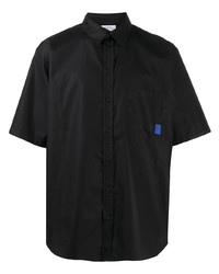 schwarzes Kurzarmhemd von Marcelo Burlon County of Milan