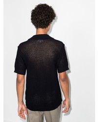 schwarzes Kurzarmhemd von Salvatore Ferragamo