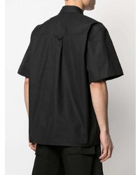 schwarzes Kurzarmhemd von Jil Sander