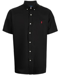 schwarzes Kurzarmhemd von Polo Ralph Lauren