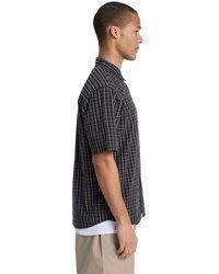 schwarzes Kurzarmhemd von Quiksilver
