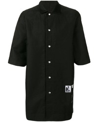 schwarzes Kurzarmhemd von Rick Owens DRKSHDW