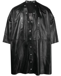 schwarzes Kurzarmhemd von Rick Owens
