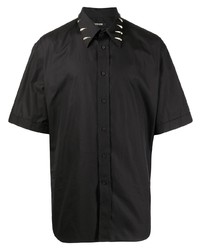 schwarzes Kurzarmhemd von Roberto Cavalli