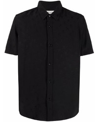 schwarzes Kurzarmhemd von Saint Laurent