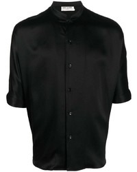schwarzes Kurzarmhemd von Saint Laurent