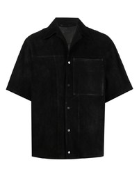 schwarzes Kurzarmhemd von Salvatore Santoro
