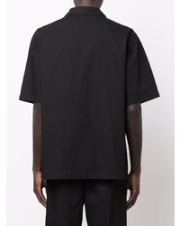 schwarzes Kurzarmhemd von Jil Sander