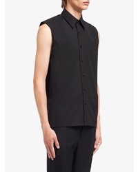 schwarzes Kurzarmhemd von Prada
