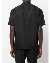 schwarzes Kurzarmhemd von Les Hommes