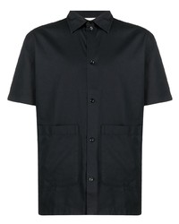 schwarzes Kurzarmhemd von Tom Wood