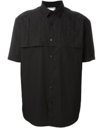 schwarzes Kurzarmhemd von Wooyoungmi