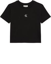 schwarzes kurzes Oberteil von Calvin Klein Jeans