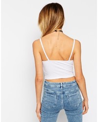 schwarzes kurzes Oberteil von Asos