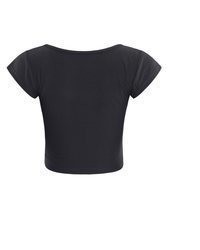 schwarzes kurzes Oberteil von Winshape