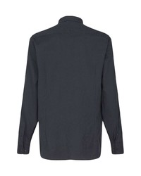 schwarzes Langarmhemd mit Paisley-Muster von Etro