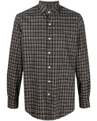 schwarzes Langarmhemd mit Vichy-Muster von Polo Ralph Lauren