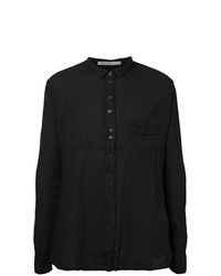 schwarzes Langarmhemd von Aleksandr Manamis