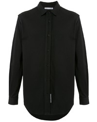 schwarzes Langarmhemd von Alexander Wang