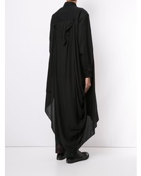 schwarzes Langarmhemd von Yohji Yamamoto