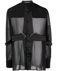 schwarzes Langarmhemd von AV Vattev