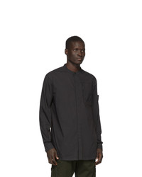 schwarzes Langarmhemd von Stone Island Shadow Project